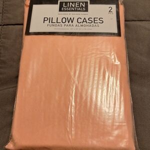 Essentials Soft Peach Pillow Cases - Pair